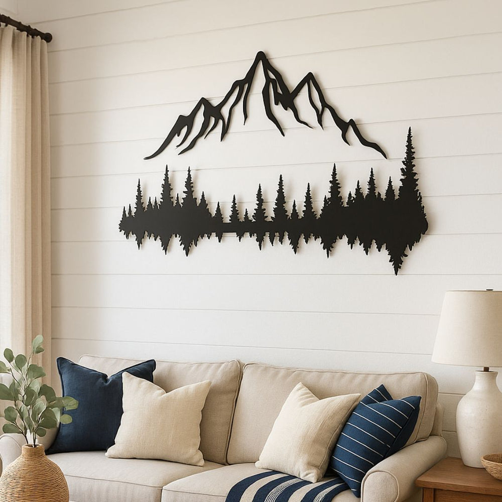 Forest Reflection Metal Wall Art - Story In Steel