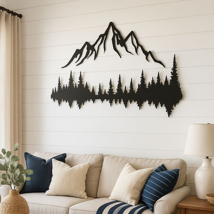 Forest Reflection Metal Wall Art - Story In Steel