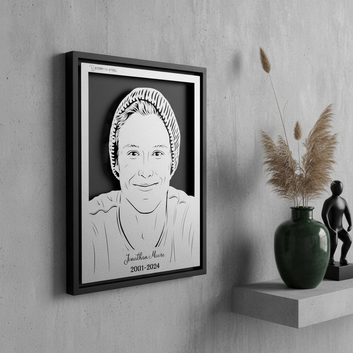 Memorial Metal Portrait - Story In Steel