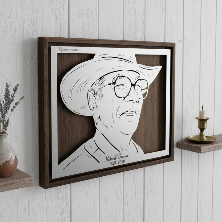 Memorial Metal Portrait - Story In Steel