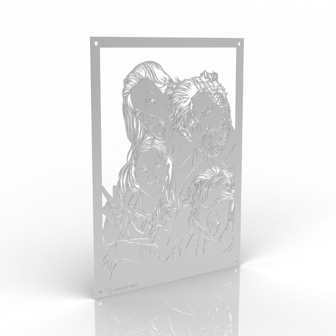 Metal Portrait Replacement Piece - Story In Steel