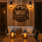 Personalized Campfire Monogram - Story In Steel