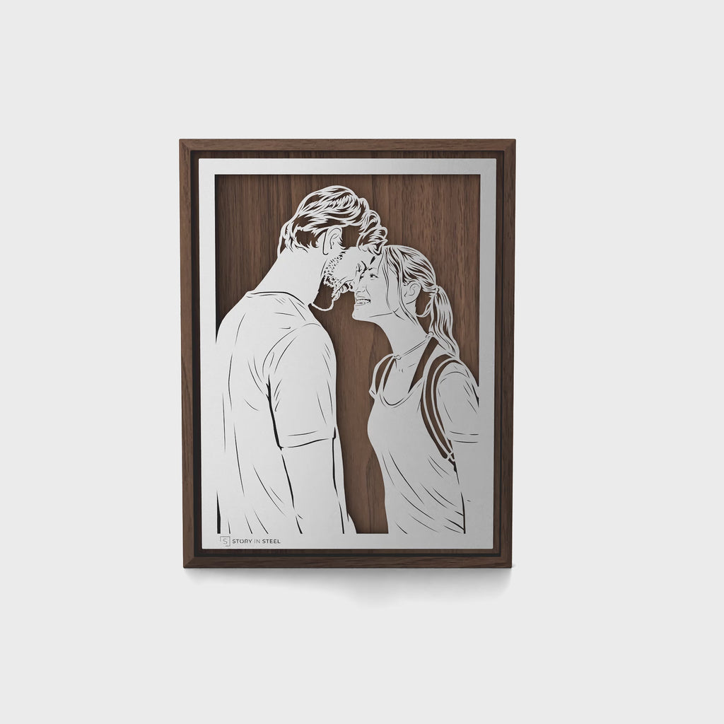 Wedding Anniversary Metal Portrait