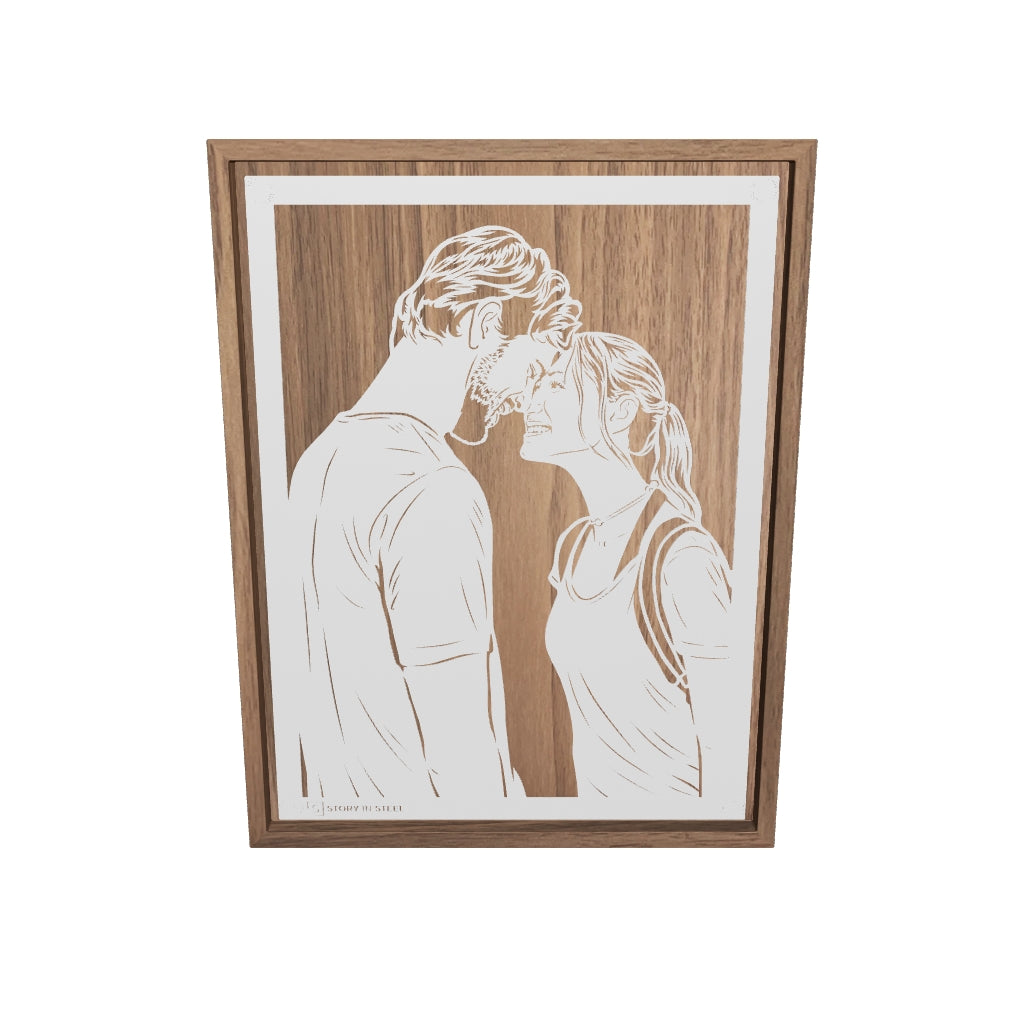 Wedding Anniversary Metal Portrait