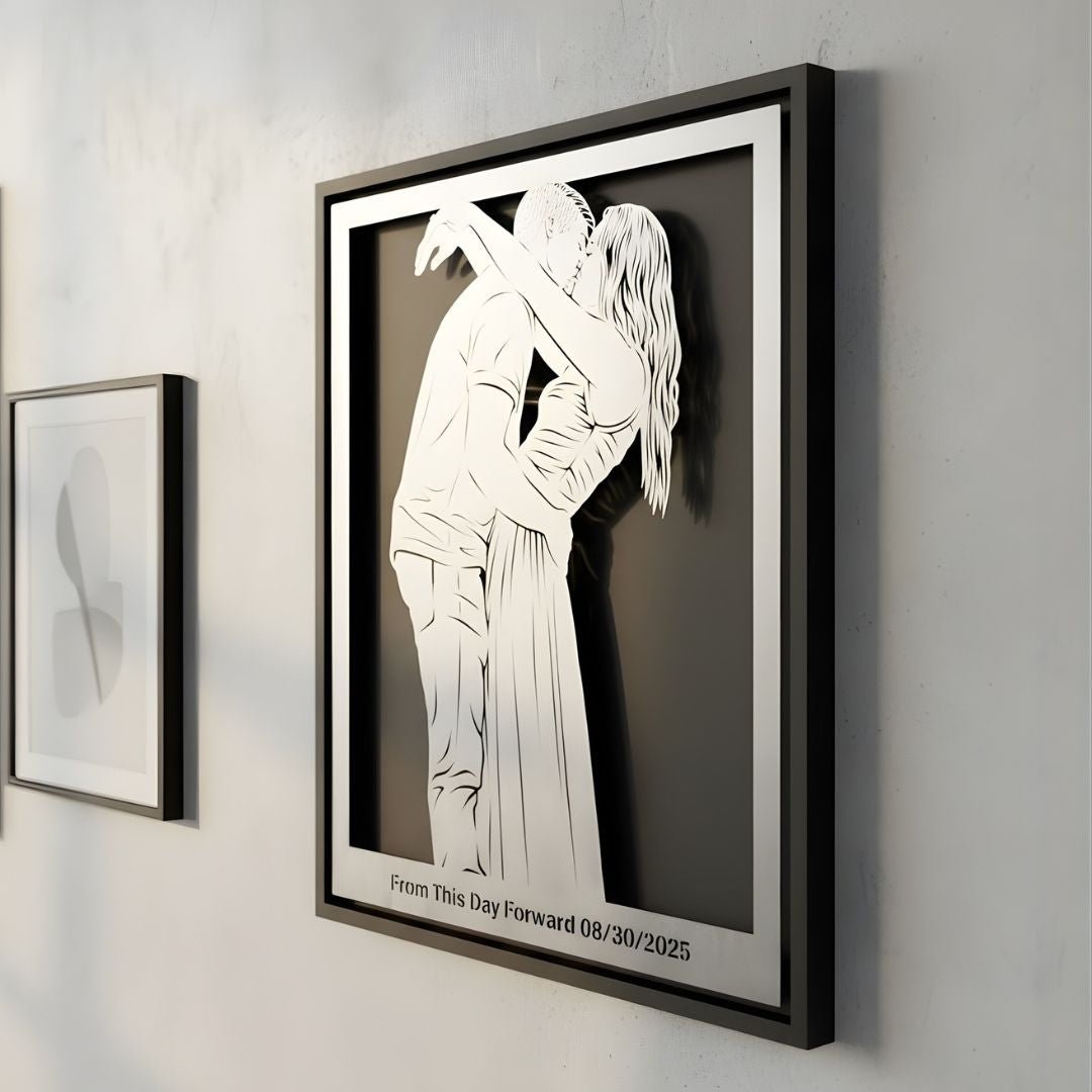 Wedding Anniversary Metal Portrait - Story In Steel