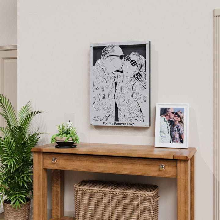 Wedding Anniversary Metal Portrait - Story In Steel