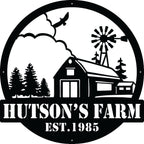 Personalized Farm House Monogram - Story In Steel