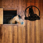 Personalized Horse Ranch Monogram - Story In Steel