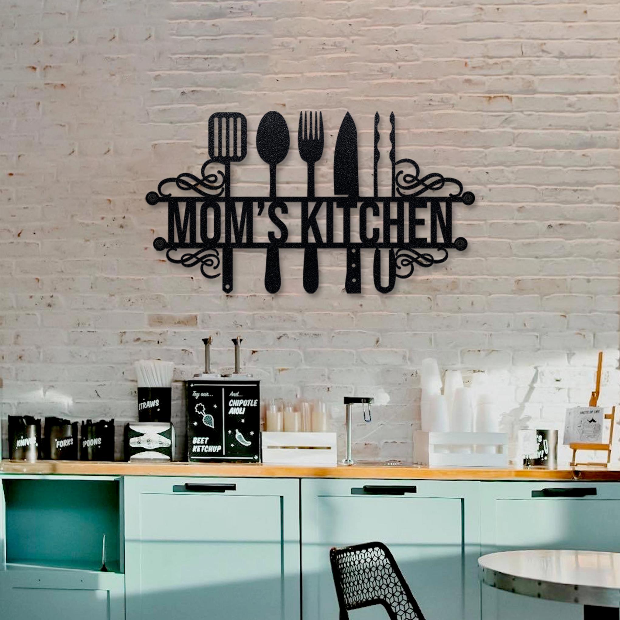 Personalized Kitchen Monogram | Custom Metal Wall Art – Story In Steel