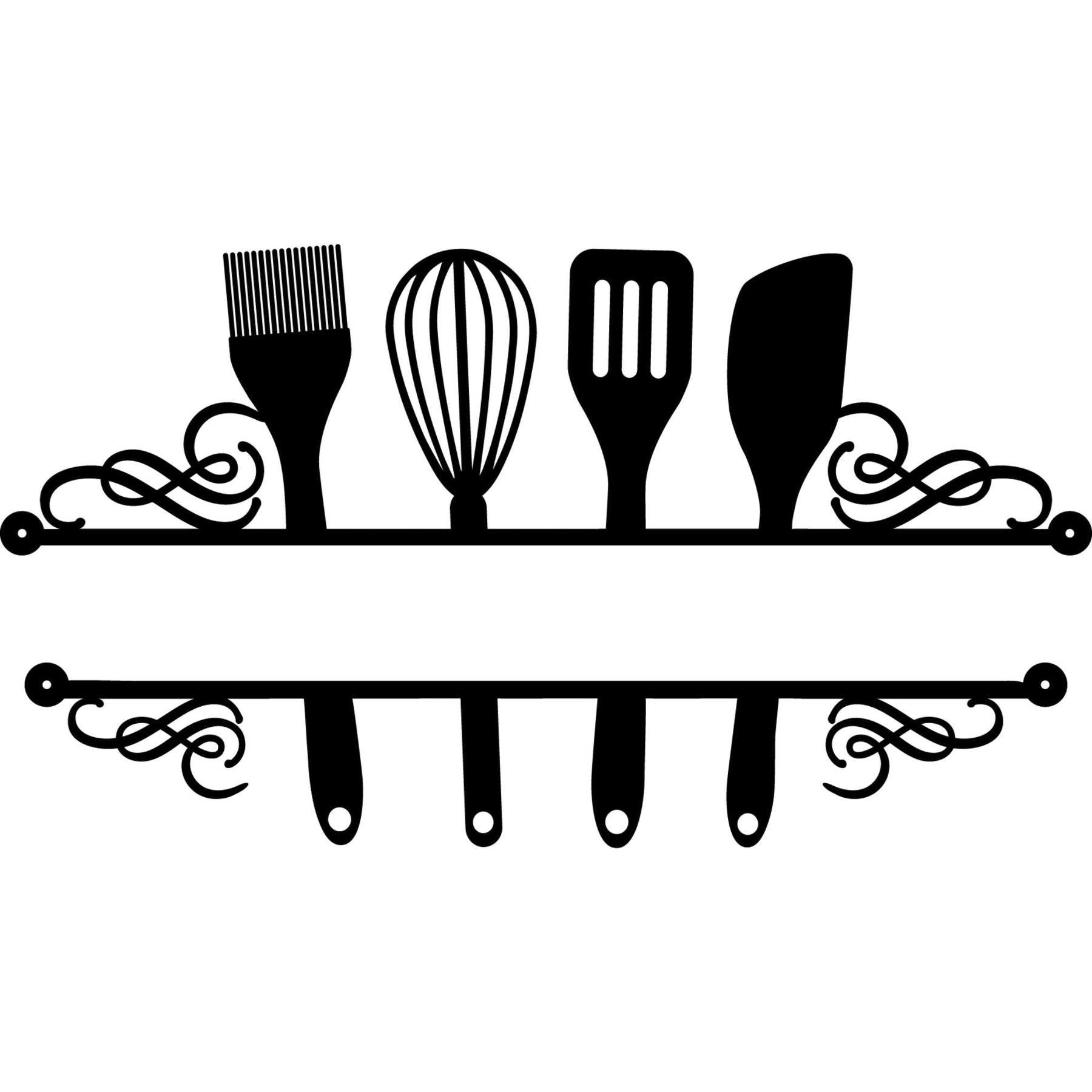 Personalized Kitchen Monogram | Custom Metal Wall Art – Story In Steel