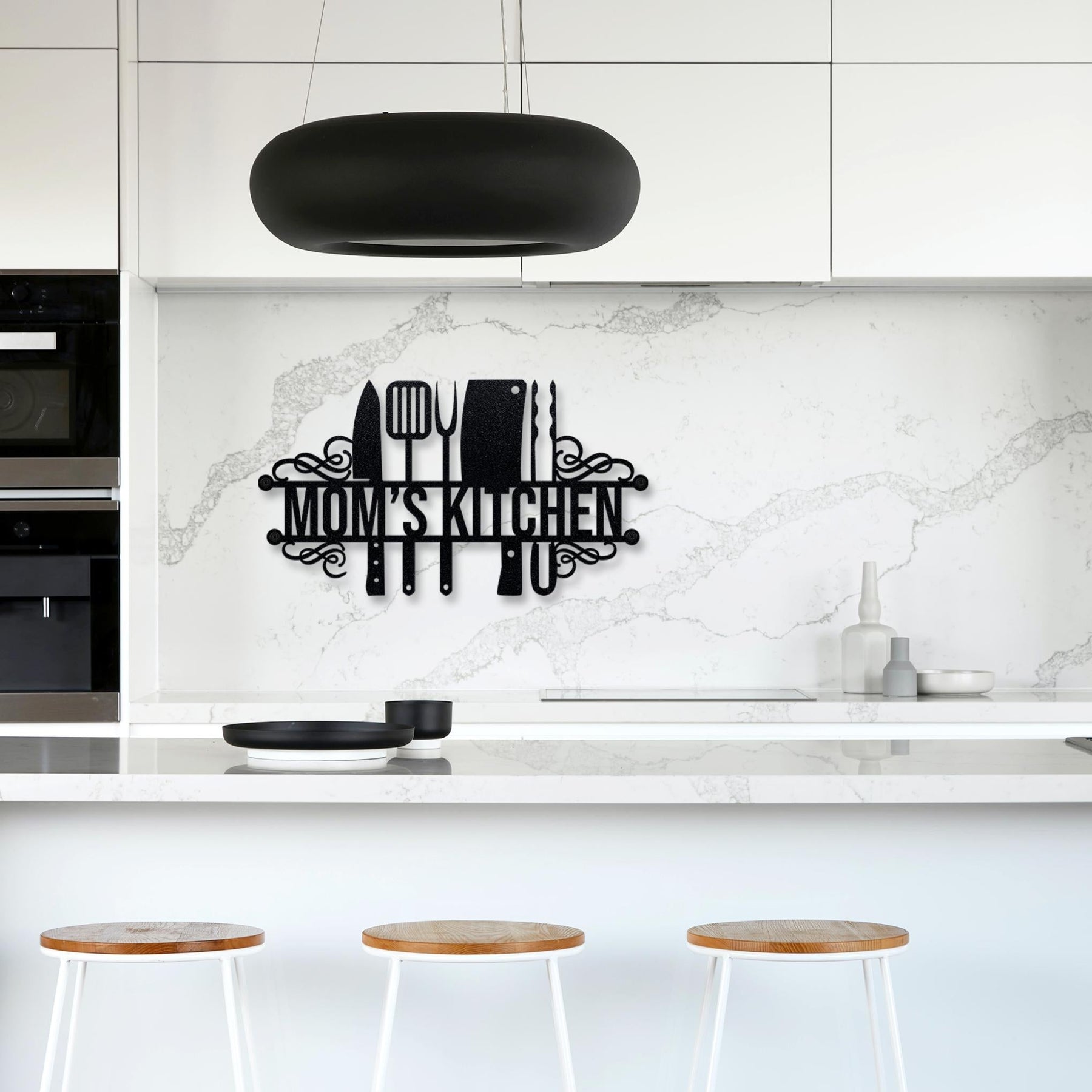 Personalized Kitchen Monogram | Custom Metal Wall Art – Story In Steel